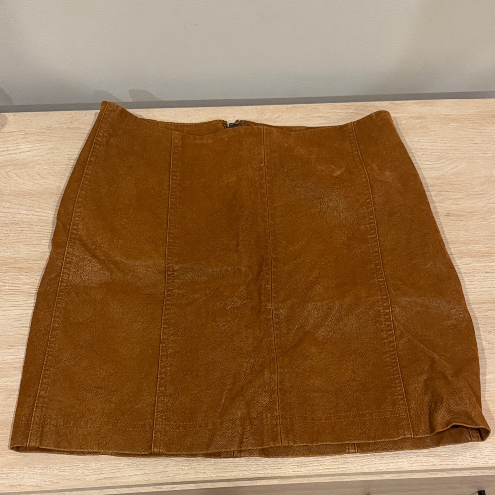 Free People Faux Suede Mini Skirt